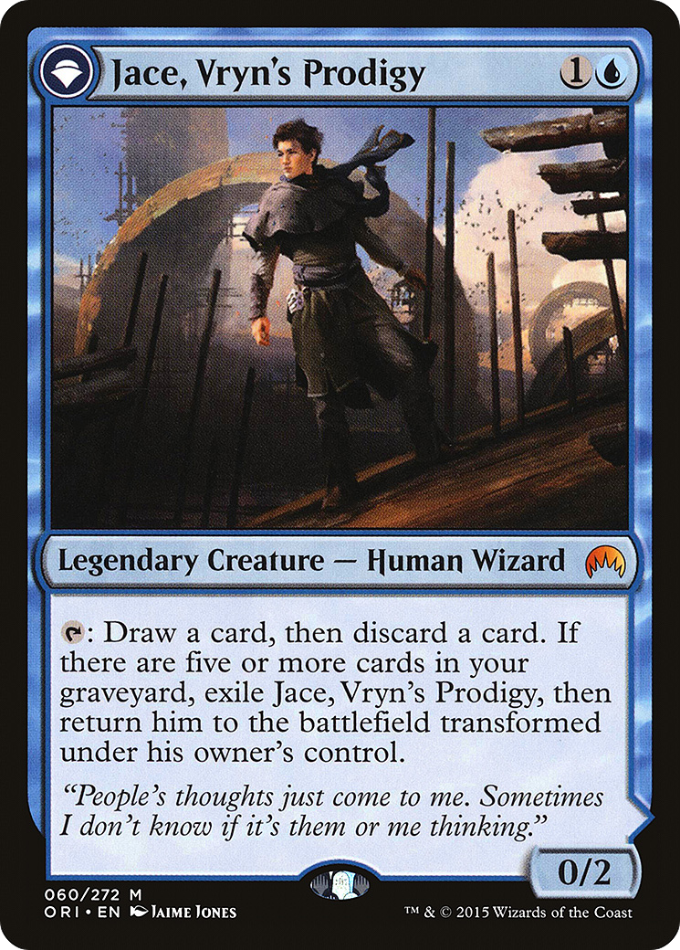 Jace, Vryn's Prodigy // Jace, Telepath Unbound | Magic Origins #60