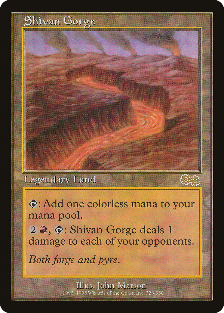Shivan Gorge | Urza's Saga #326