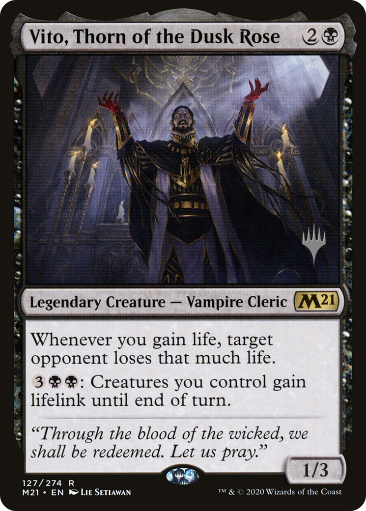 Vito, Thorn of the Dusk Rose | Core Set 2021 Promos #127p
