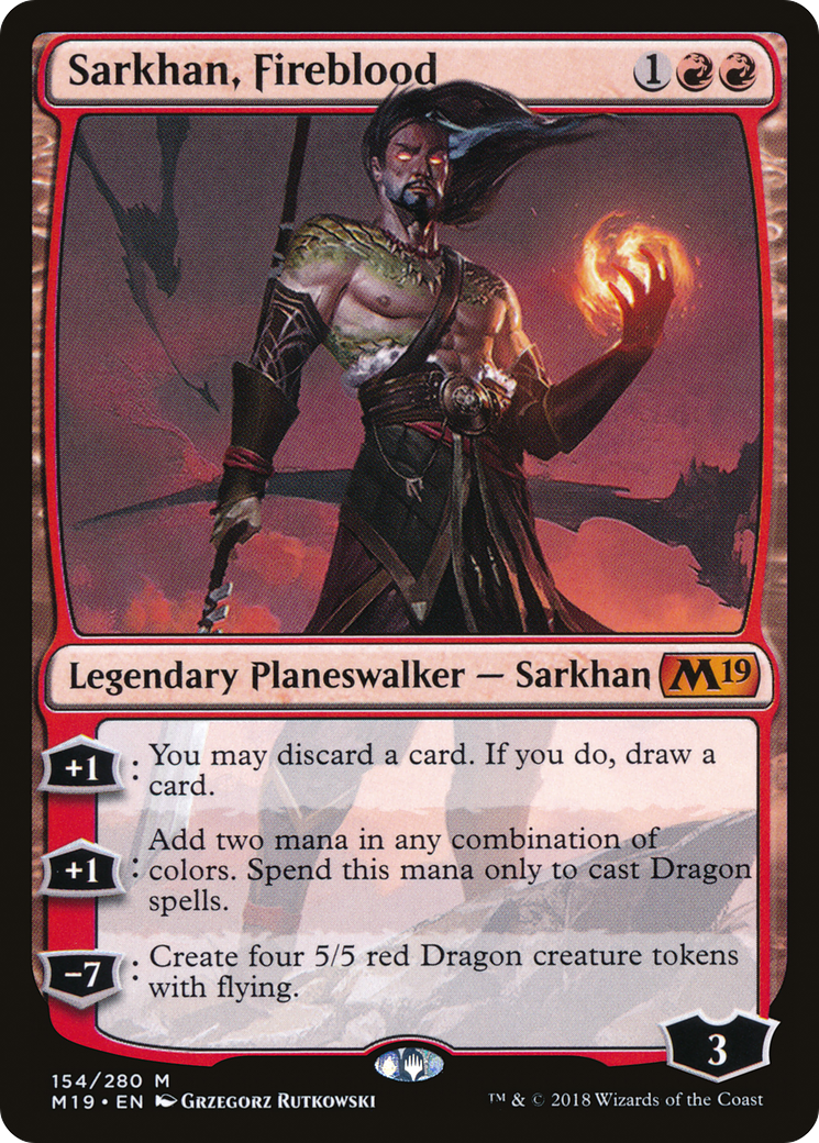 Sarkhan, Fireblood | Core Set 2019 #154