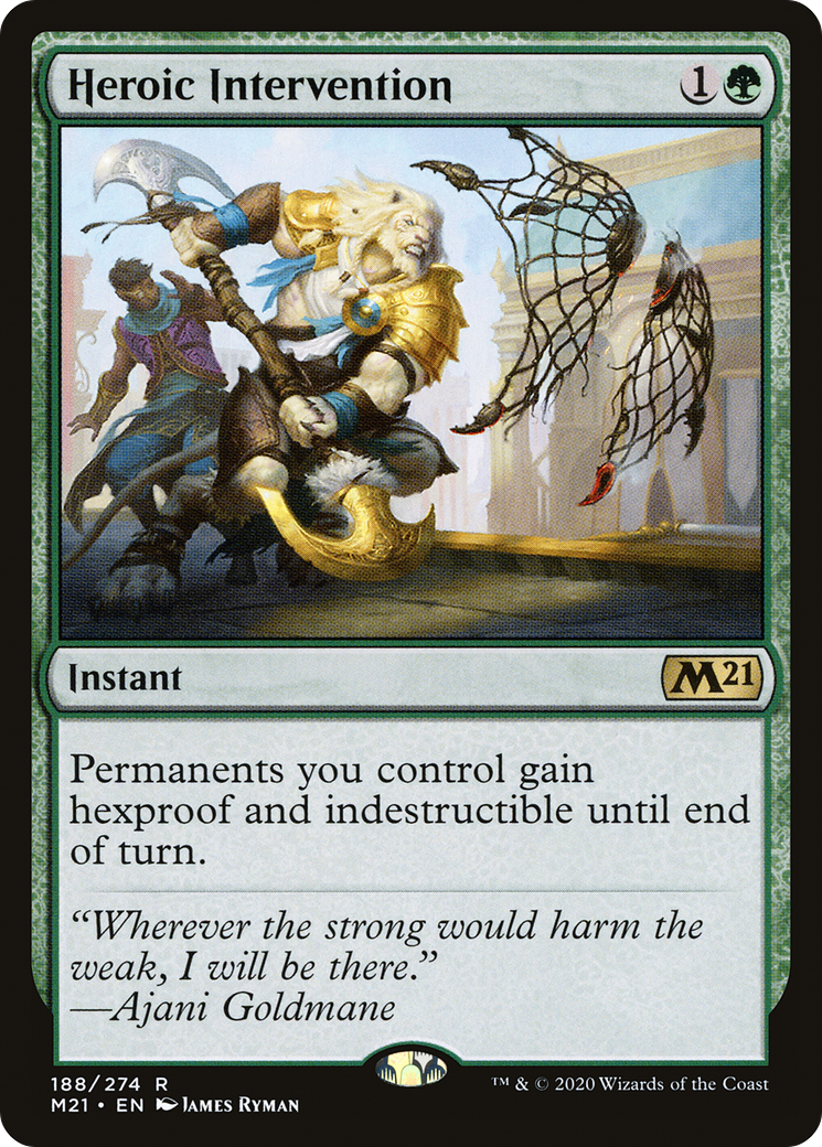 Heroic Intervention | Core Set 2021 #188