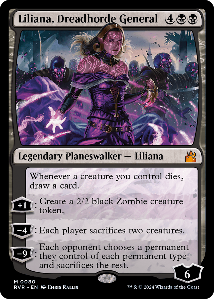 Liliana, Dreadhorde General | Ravnica Remastered #80