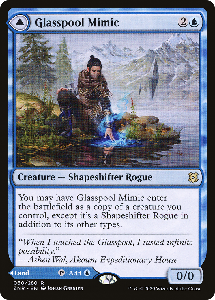 Glasspool Mimic // Glasspool Shore | Zendikar Rising #60