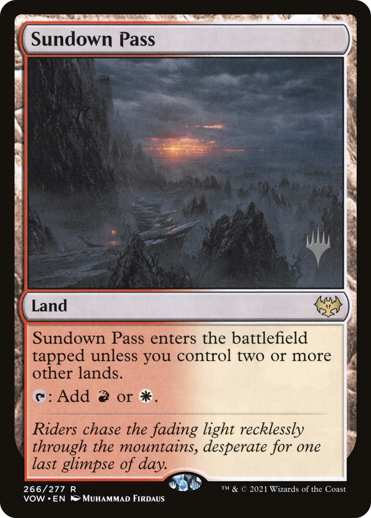 Sundown Pass | Innistrad: Crimson Vow Promos #266p