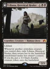 Liliana, Heretical Healer // Liliana, Defiant Necromancer | Magic Origins #106