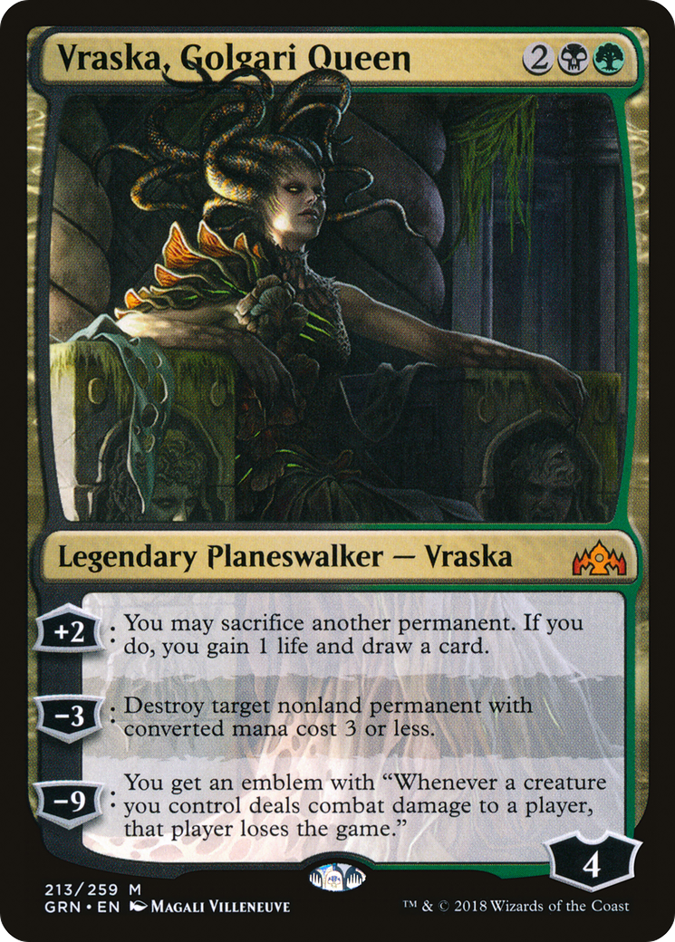 Vraska, Golgari Queen | Guilds of Ravnica #213