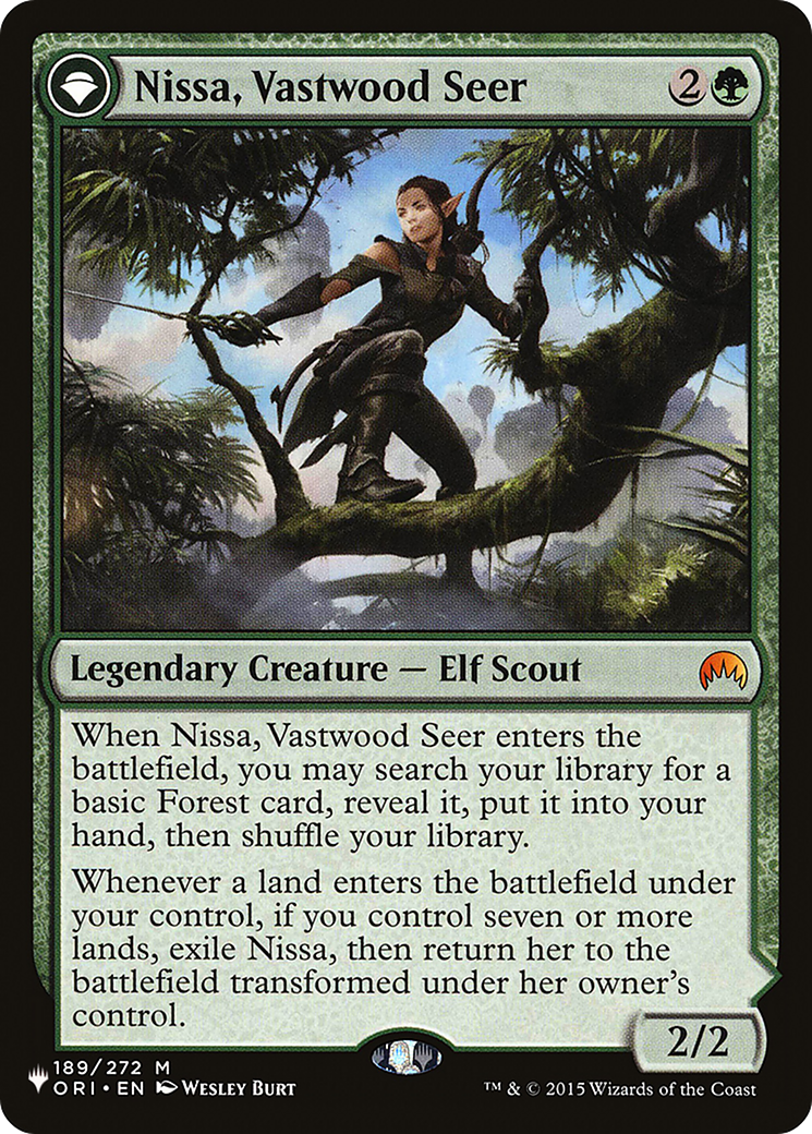 Nissa, Vastwood Seer // Nissa, Sage Animist | The List #ORI-189