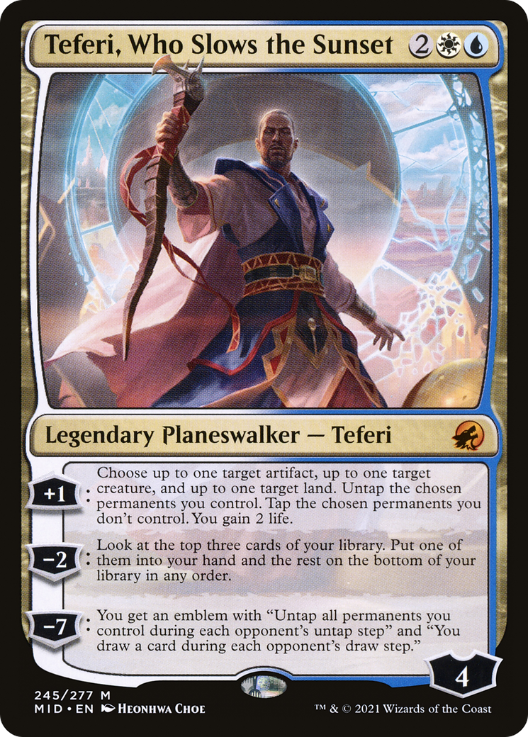 Teferi, Who Slows the Sunset | Innistrad: Midnight Hunt #245
