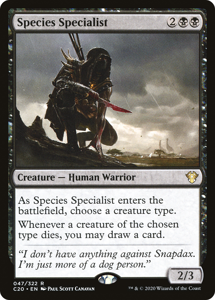 Species Specialist | Commander 2020 #47