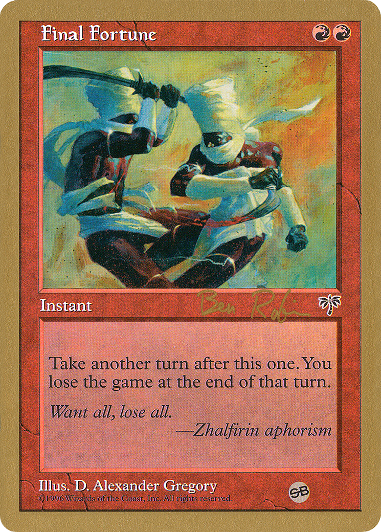 Final Fortune | World Championship Decks 1998 #br174sb