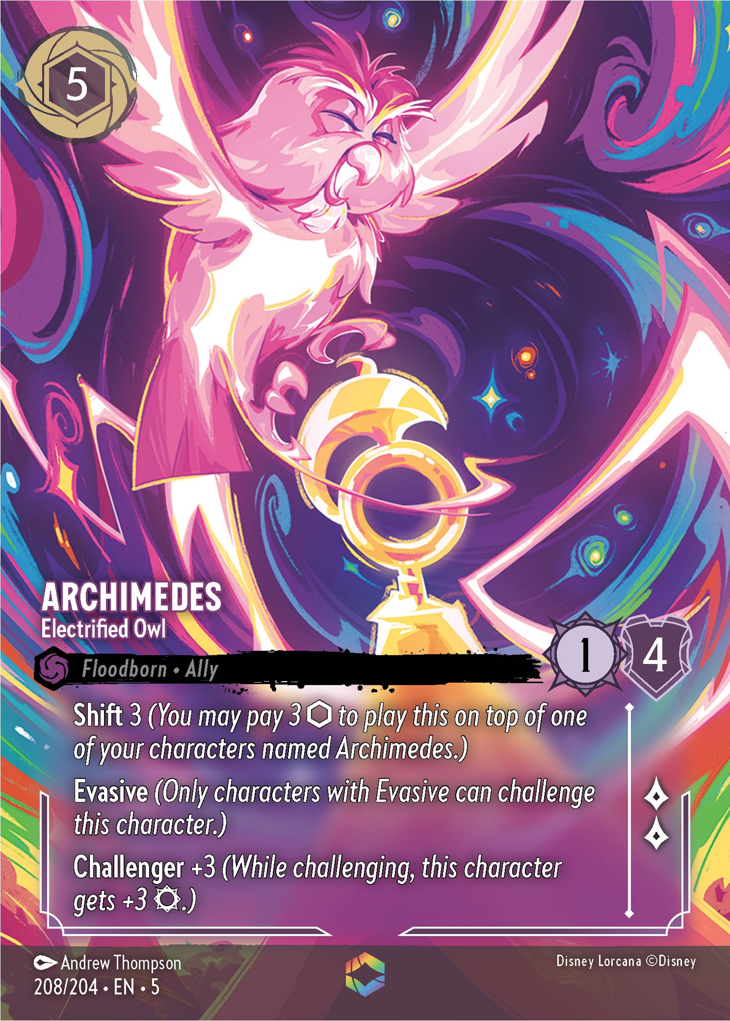 Archimedes - Electrified Owl | Shimmering Skies #208 (Enchanted)