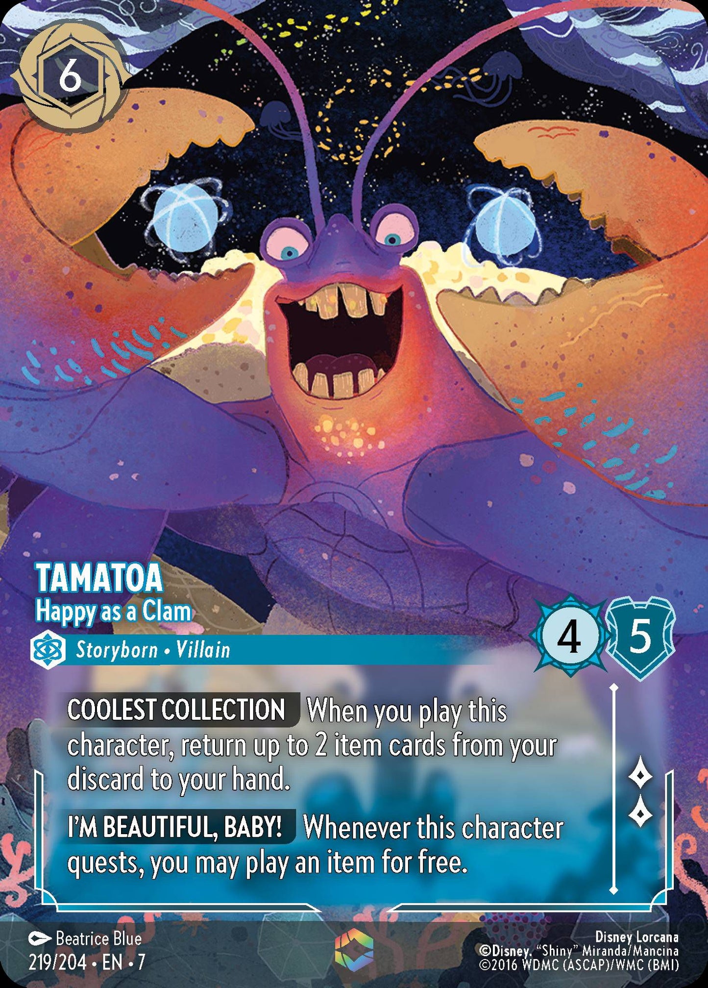 Tamatoa - Happy as a Clam | Archazia's Island #219 (Enchanted)