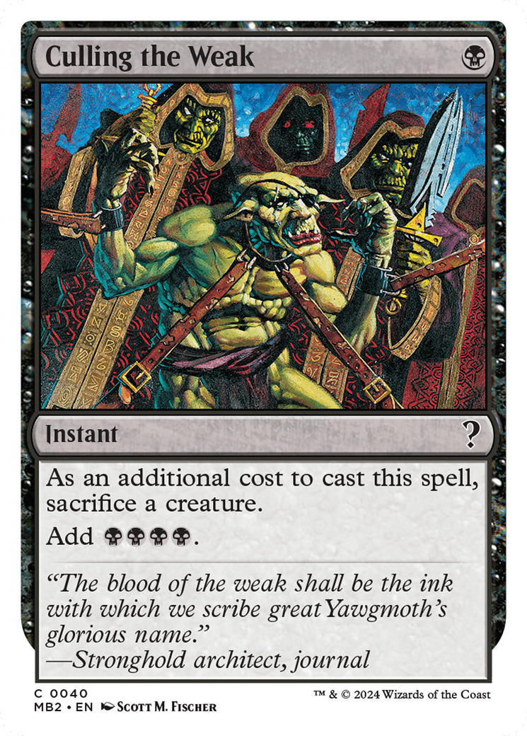 Culling the Weak | Mystery Booster 2 #40