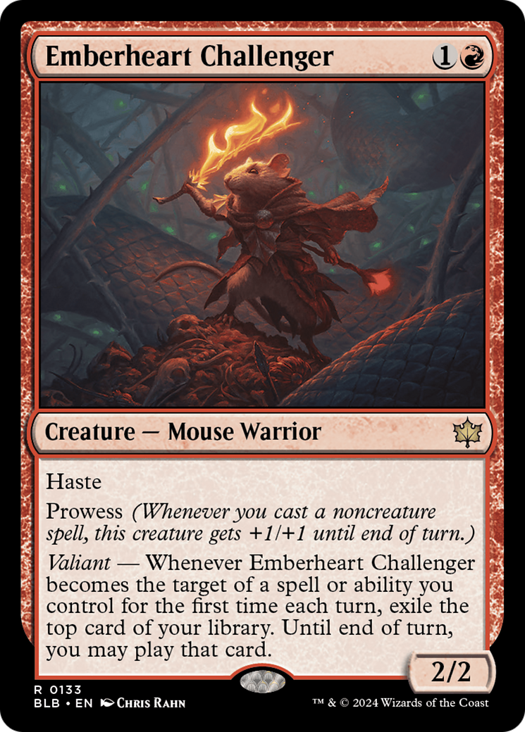 Emberheart Challenger | Bloomburrow #133 [foil]