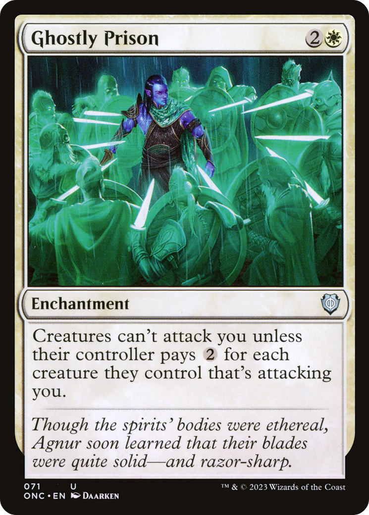 Ghostly Prison | Phyrexia: All Will Be One Commander #71