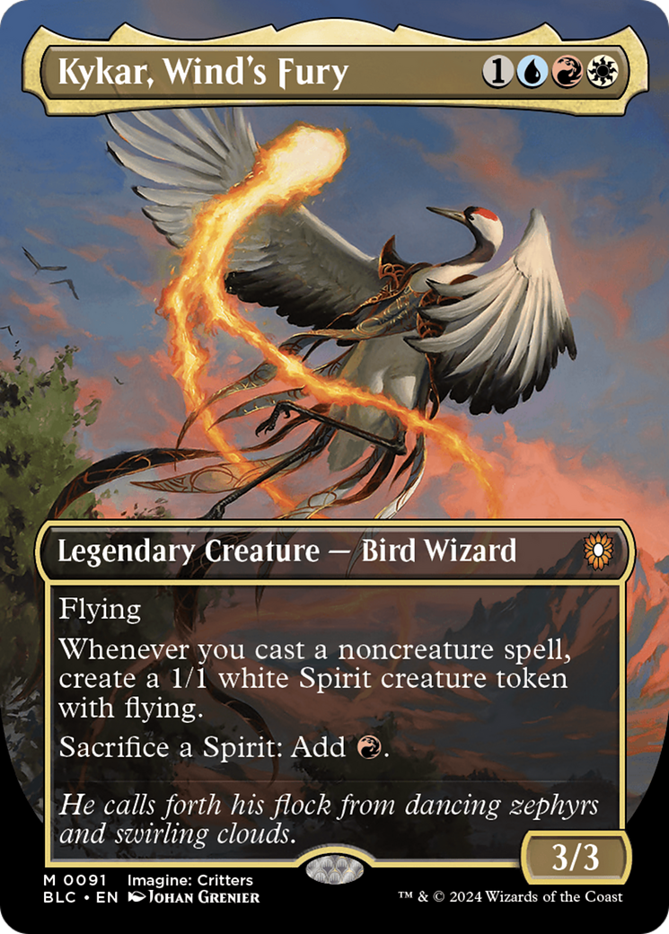 Kykar, Wind's Fury | Bloomburrow Commander #91