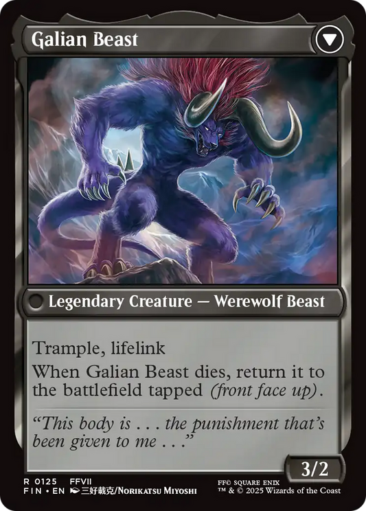 Vincent Valentine // Galian Beast | Final Fantasy #125 [foil]
