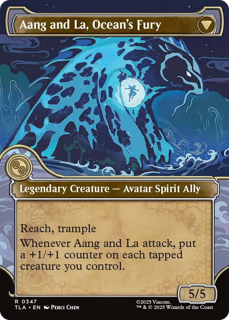 Aang, Swift Savior // Aang and La, Ocean's Fury | Avatar: The Last Airbender #347 [foil]