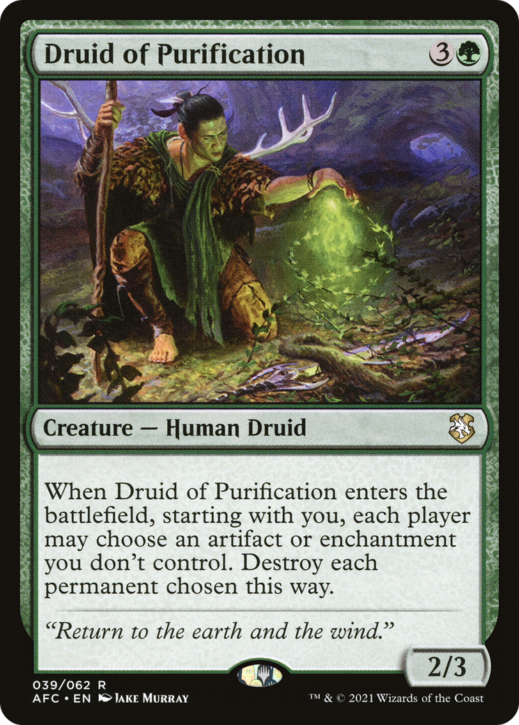 Druid of Purification | Forgotten Realms Commander #39