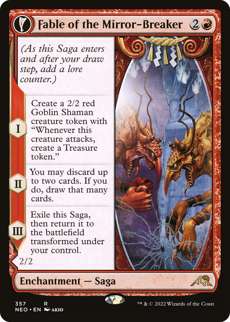 Fable of the Mirror-Breaker // Reflection of Kiki-Jiki | Kamigawa: Neon Dynasty #357 [foil]