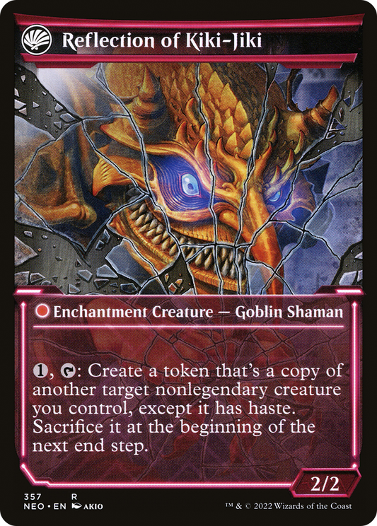 Fable of the Mirror-Breaker // Reflection of Kiki-Jiki | Kamigawa: Neon Dynasty #357 [foil]