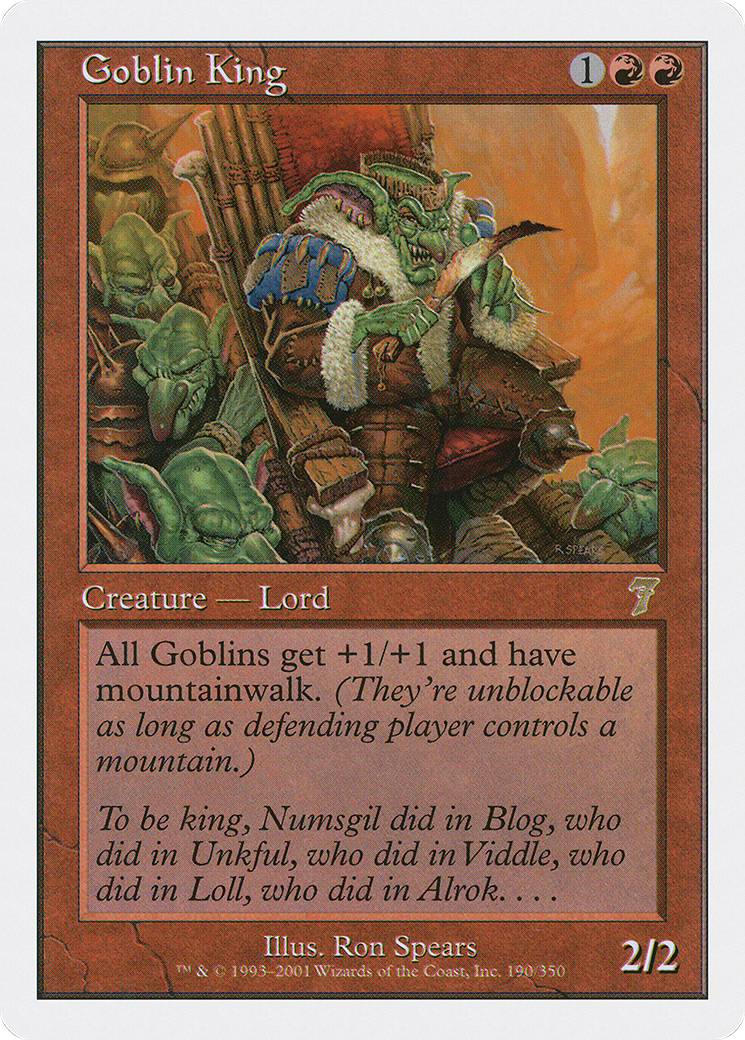 Goblin King | Seventh Edition #190