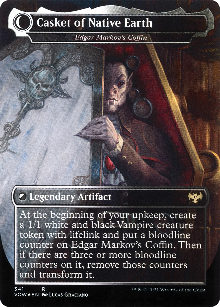 Edgar, Charmed Groom // Edgar Markov's Coffin | Innistrad: Crimson Vow #341 [foil]