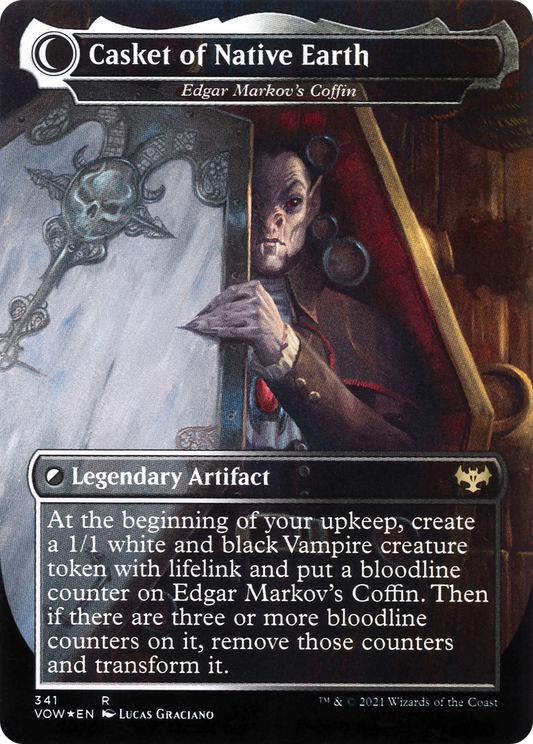Edgar, Charmed Groom // Edgar Markov's Coffin | Innistrad: Crimson Vow #341 [foil]