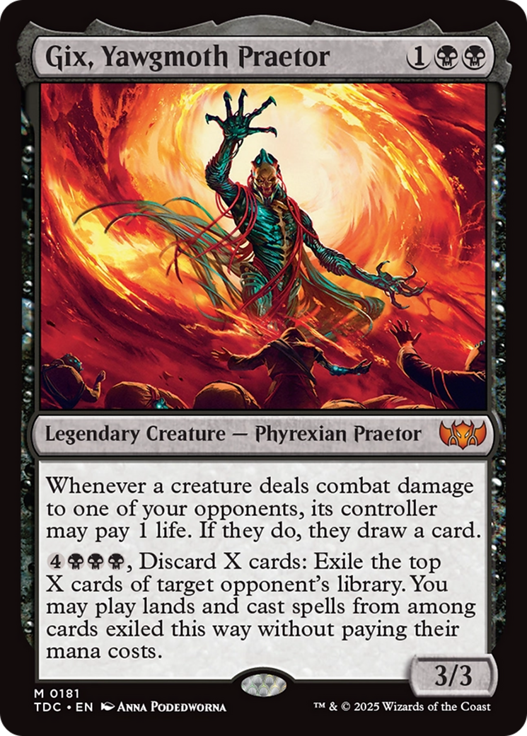 Gix, Yawgmoth Praetor | Tarkir: Dragonstorm Commander #181