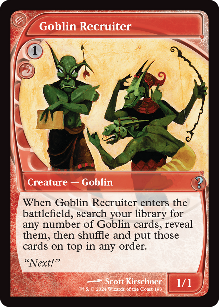 Goblin Recruiter | Mystery Booster 2 #193