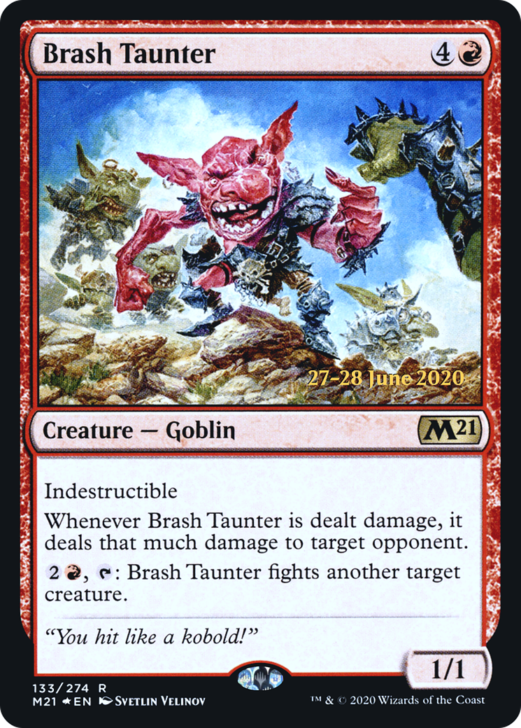 Brash Taunter | Core Set 2021 Promos #133s [foil]