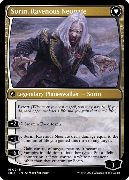 Sorin of House Markov // Sorin, Ravenous Neonate | Modern Horizons 3 #245