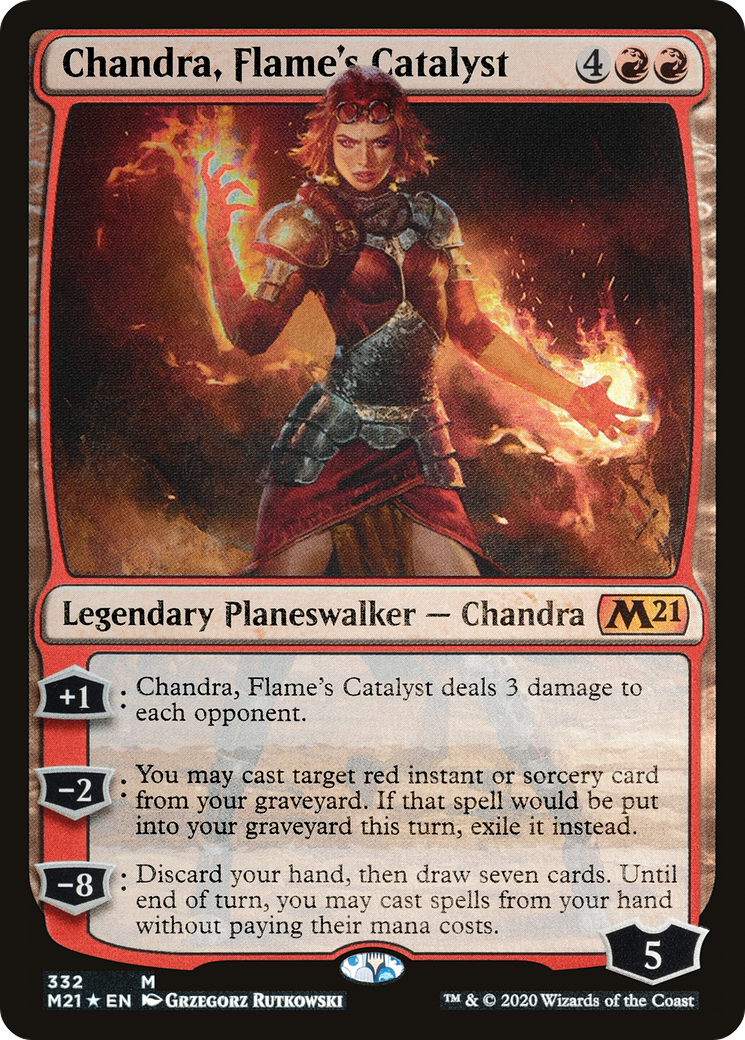 Chandra, Flame's Catalyst | Core Set 2021 #332 [foil]