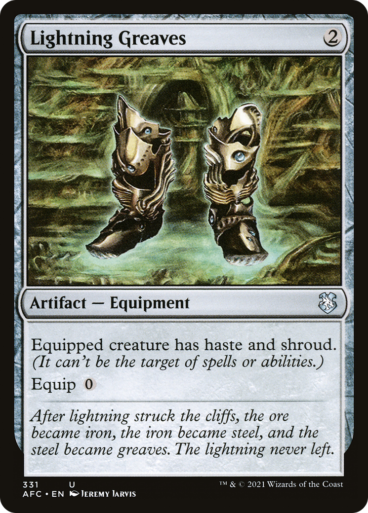 Lightning Greaves | Forgotten Realms Commander #331