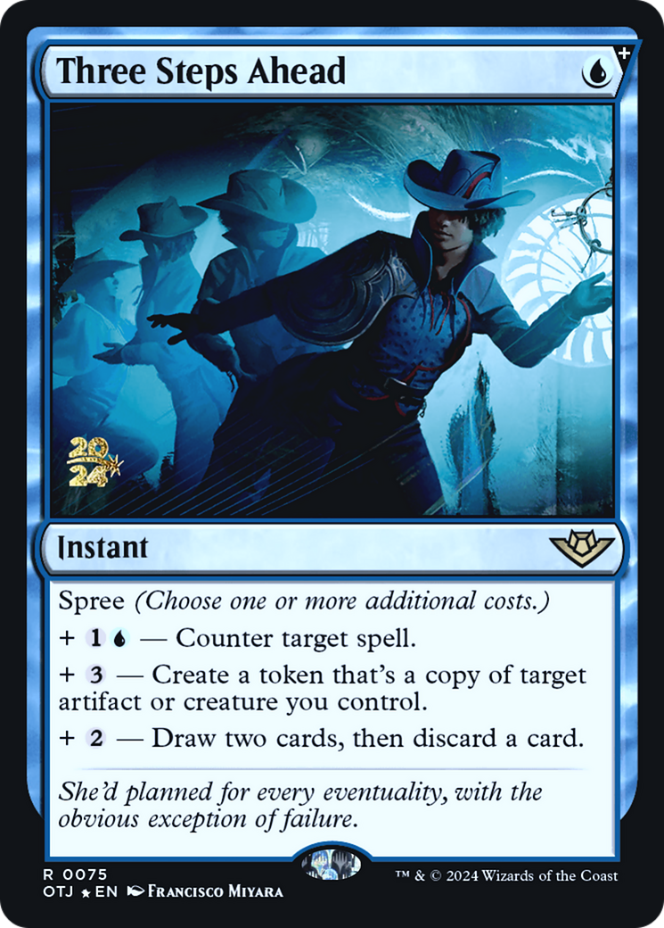 Three Steps Ahead | Outlaws of Thunder Junction Promos #75s [foil]