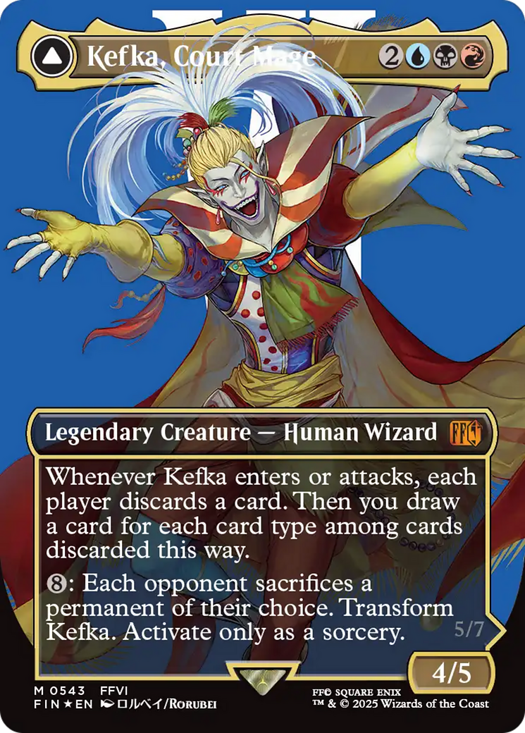 Kefka, Court Mage // Kefka, Ruler of Ruin | Final Fantasy #543 [foil]