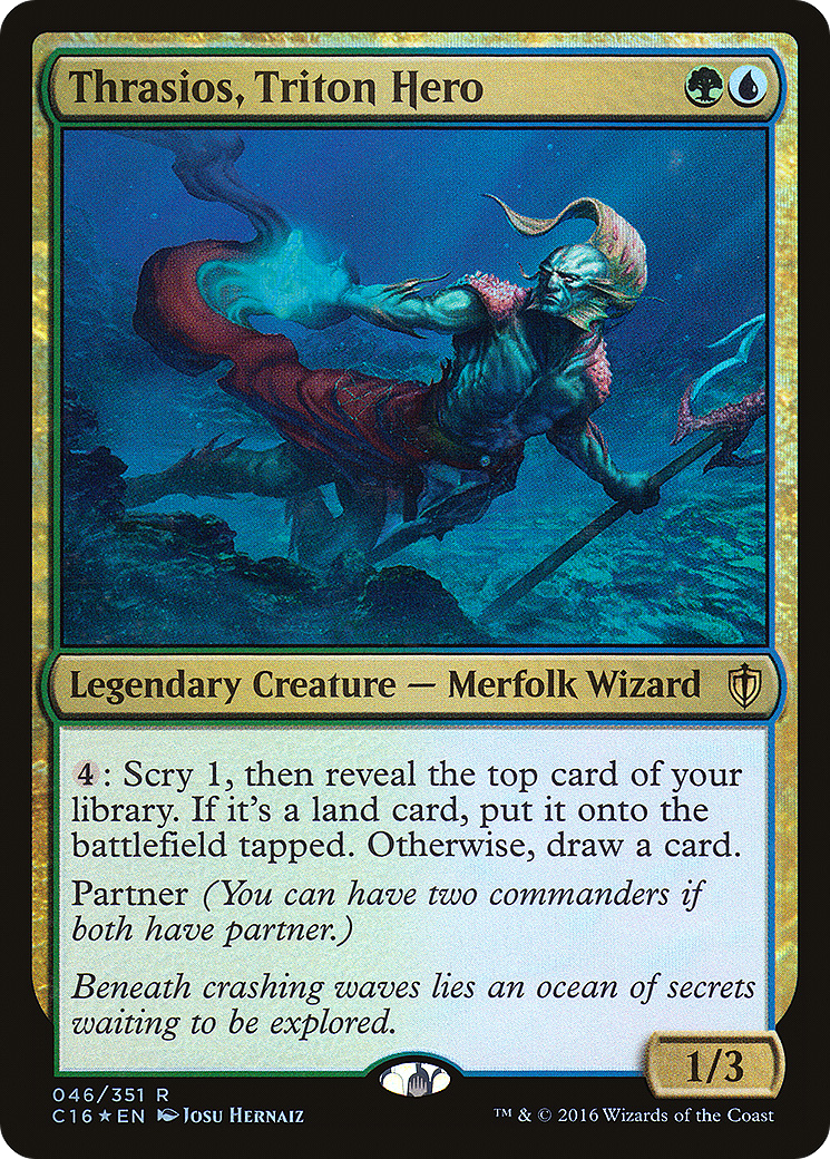 Thrasios, Triton Hero | Commander 2016 #46 [foil]