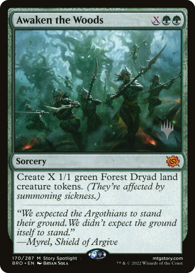 Awaken the Woods | The Brothers' War Promos #170p