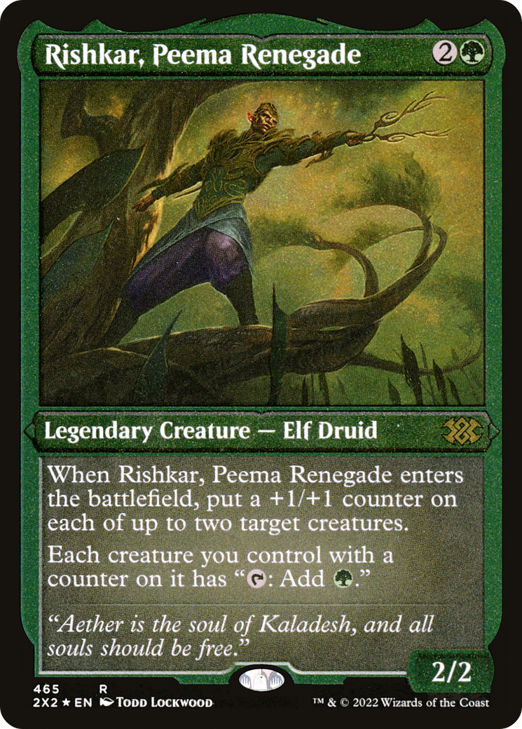 Rishkar, Peema Renegade | Double Masters 2022 #465 [etched]