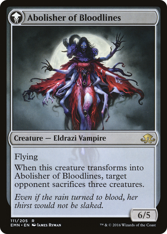 Voldaren Pariah // Abolisher of Bloodlines | Eldritch Moon #111 [foil]