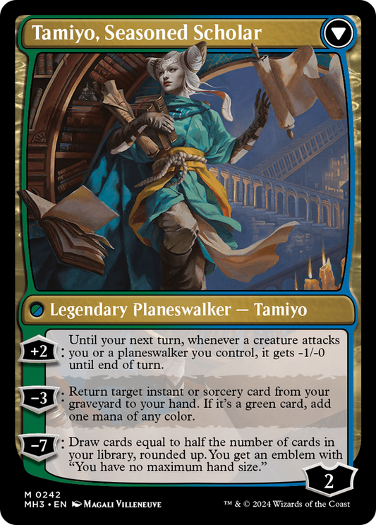 Tamiyo, Inquisitive Student // Tamiyo, Seasoned Scholar | Modern Horizons 3 #242 [foil]