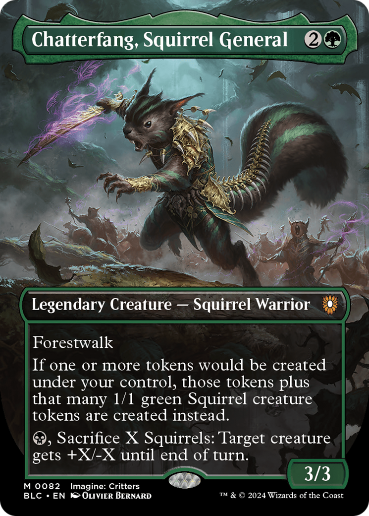 Chatterfang, Squirrel General | Bloomburrow Commander #82 [foil]