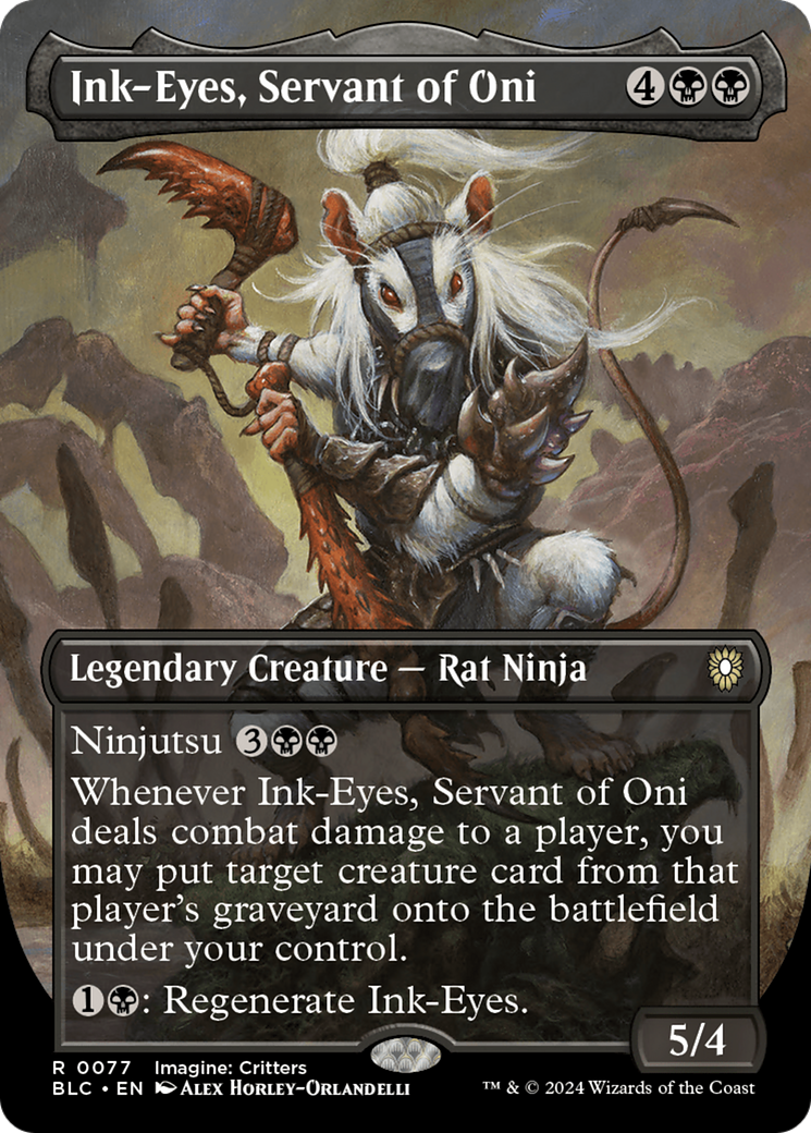 Ink-Eyes, Servant of Oni | Bloomburrow Commander #77