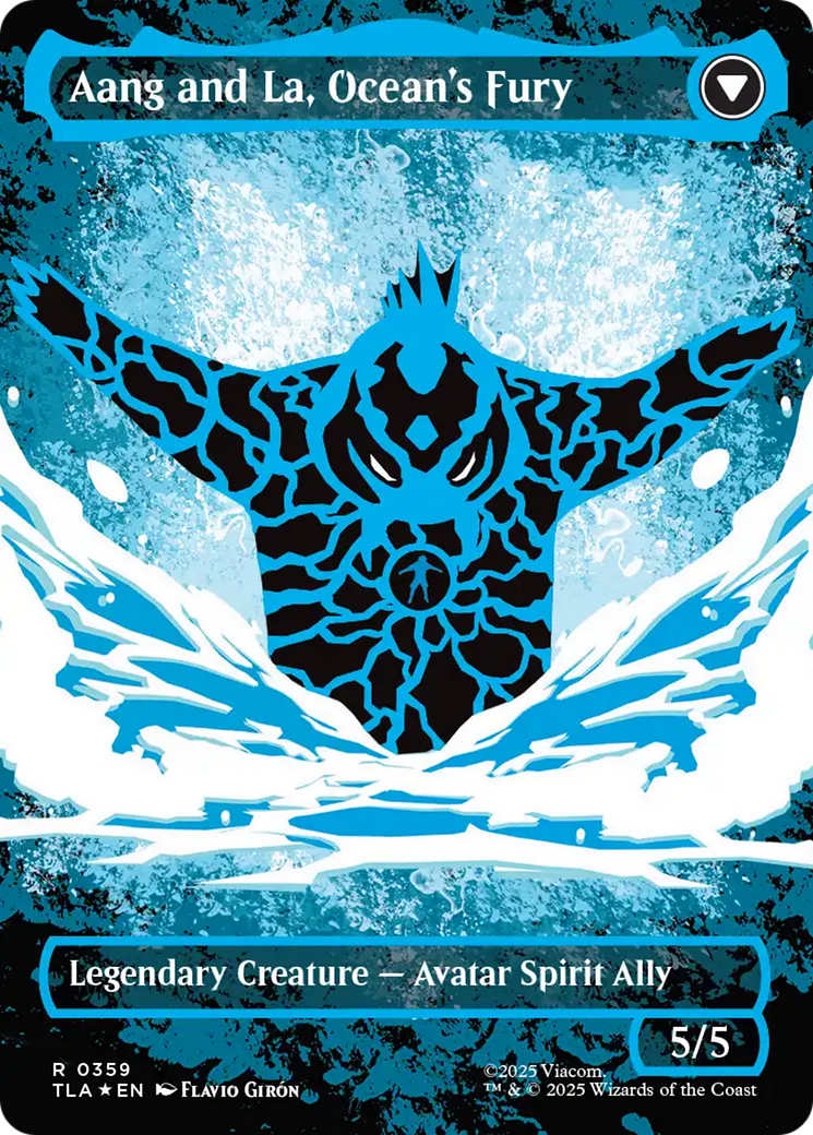 Aang, Swift Savior // Aang and La, Ocean's Fury | Avatar: The Last Airbender #359 [foil]