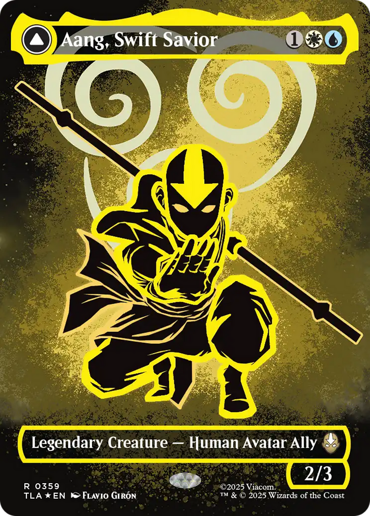 Aang, Swift Savior // Aang and La, Ocean's Fury | Avatar: The Last Airbender #359 [foil]