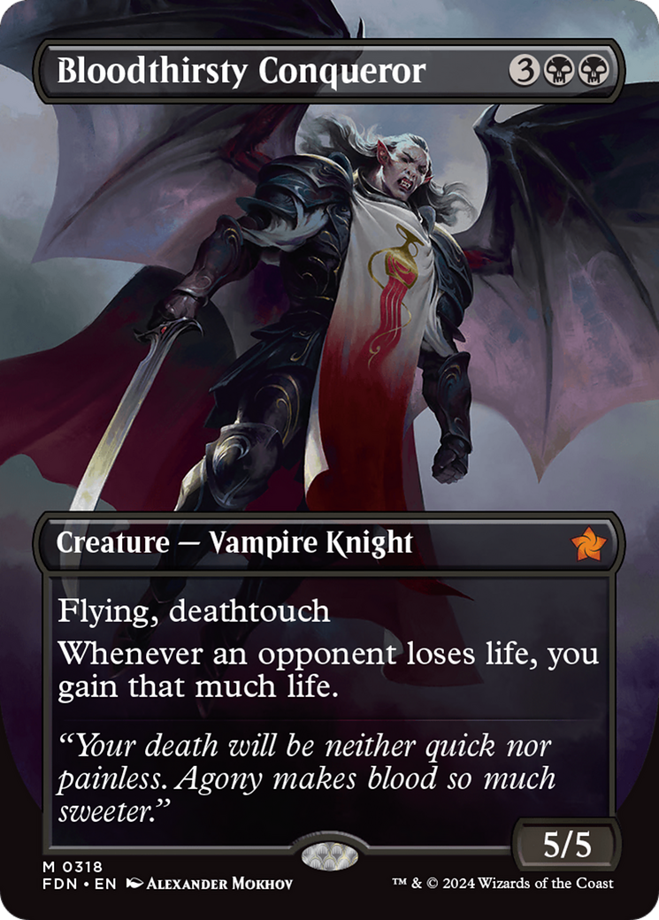 Bloodthirsty Conqueror | Foundations #318 [foil]