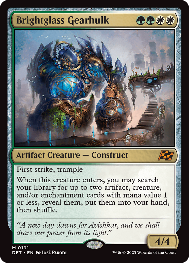 Brightglass Gearhulk | Aetherdrift #191 [foil]