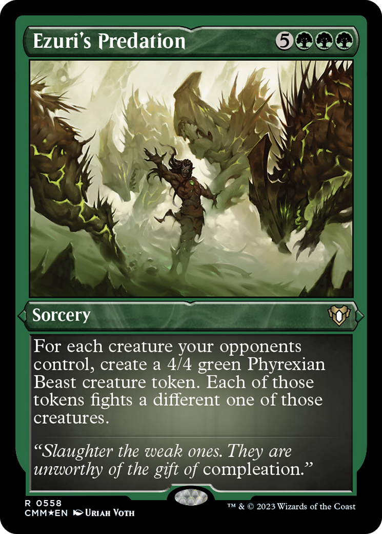 Ezuri's Predation | Commander Masters #558 [etched]