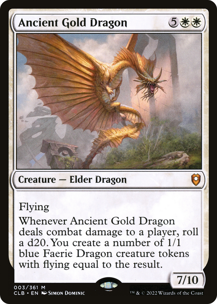 Ancient Gold Dragon | Commander Legends: Battle for Baldur's Gate #3