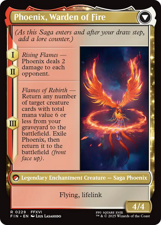 Joshua, Phoenix's Dominant // Phoenix, Warden of Fire | Final Fantasy #229 [foil]
